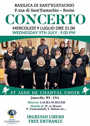 Il coro st. jane de chantal in concerto a roma